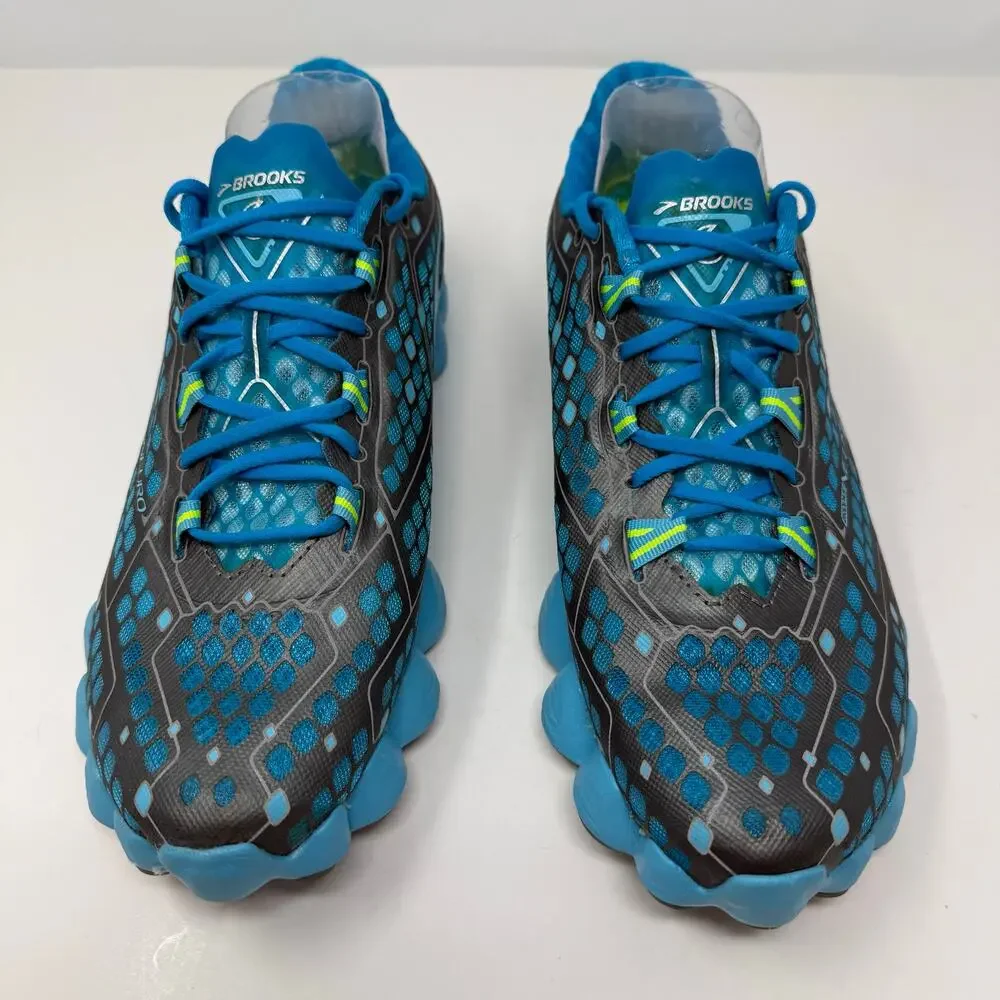 Brooks Neuro Running Shoes Women's 10.5 Blue Grey Flexible Trainers Workout EUC